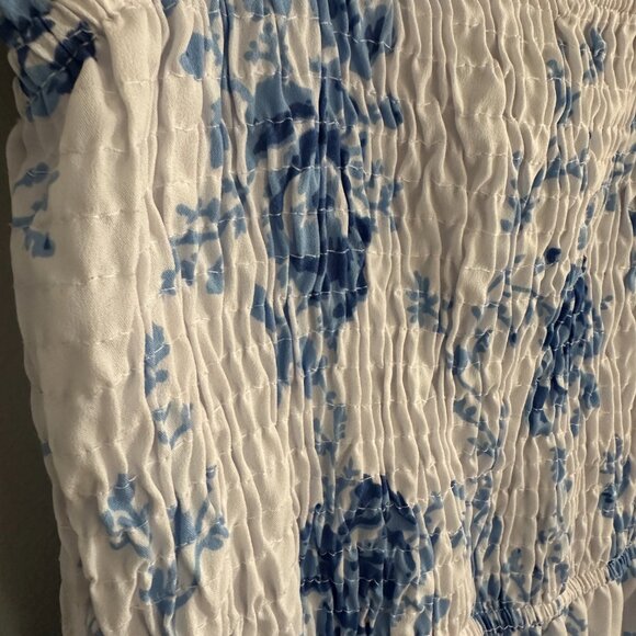 New Glory Girls Blue/White Floral Dress Size S (14/16) - Picture 3 of 5